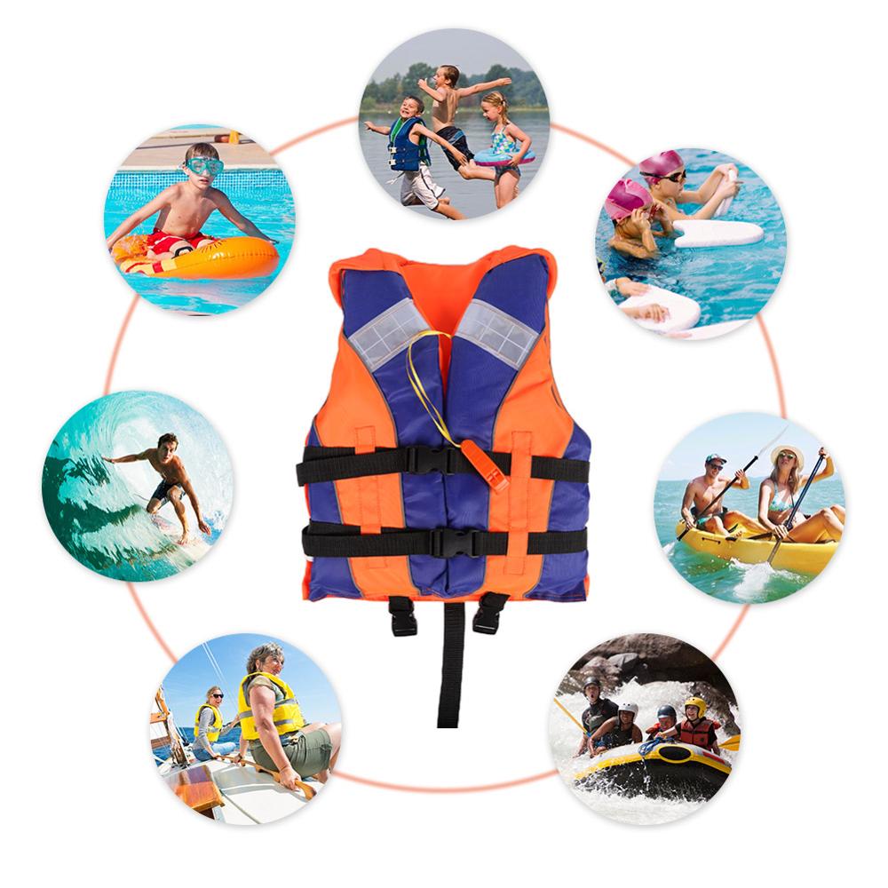 Kids Life Jacket Children Swimming Boating Life Vest with Whistle Reflective Strips Safety Life Vest Water Sports Protection